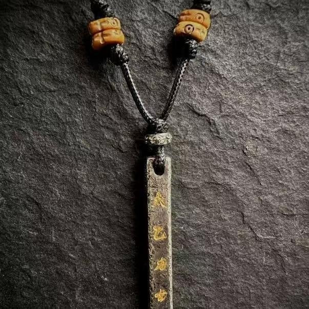 Taoist Sacred Artifact Tianpeng Ruler Silver-Plated Handmade Pendant