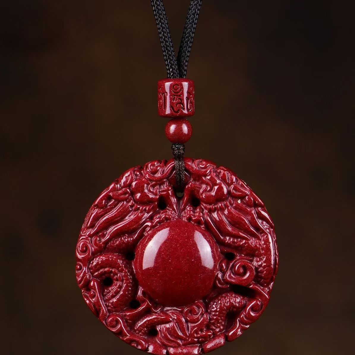 Taoist Cinnabar Love-Prayer Token Pendant