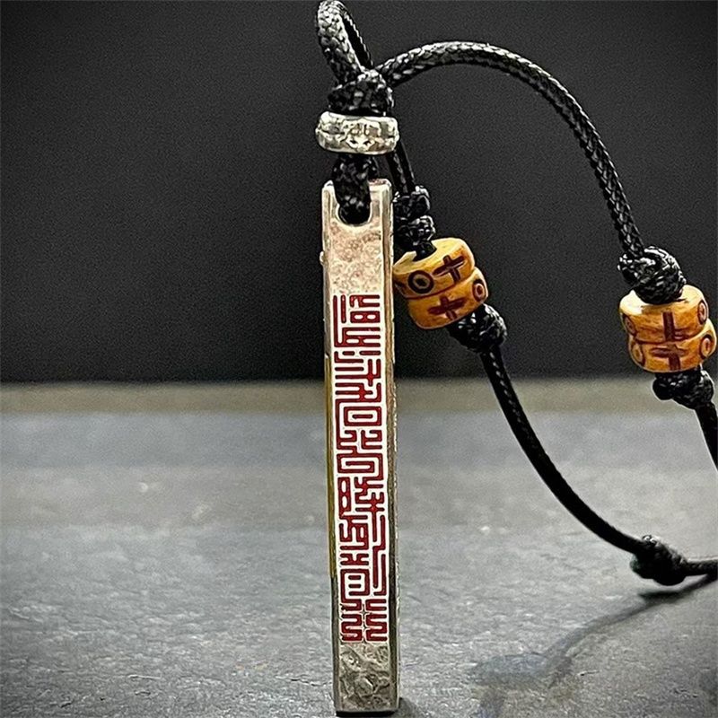 Taoist Big Dipper Wealth-Attracting Talisman Silver-Plated Handmade Pendant