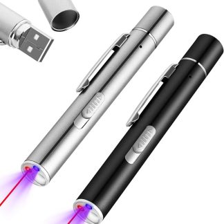 3-in-1 USB Rechargeable Laser Pointer with UV Light