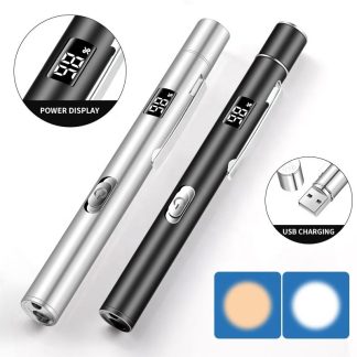 USB Rechargeable Medical Pen Light - Stainless Steel