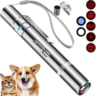 USB Rechargeable Interactive Cat Laser Toy - 5 Patterns