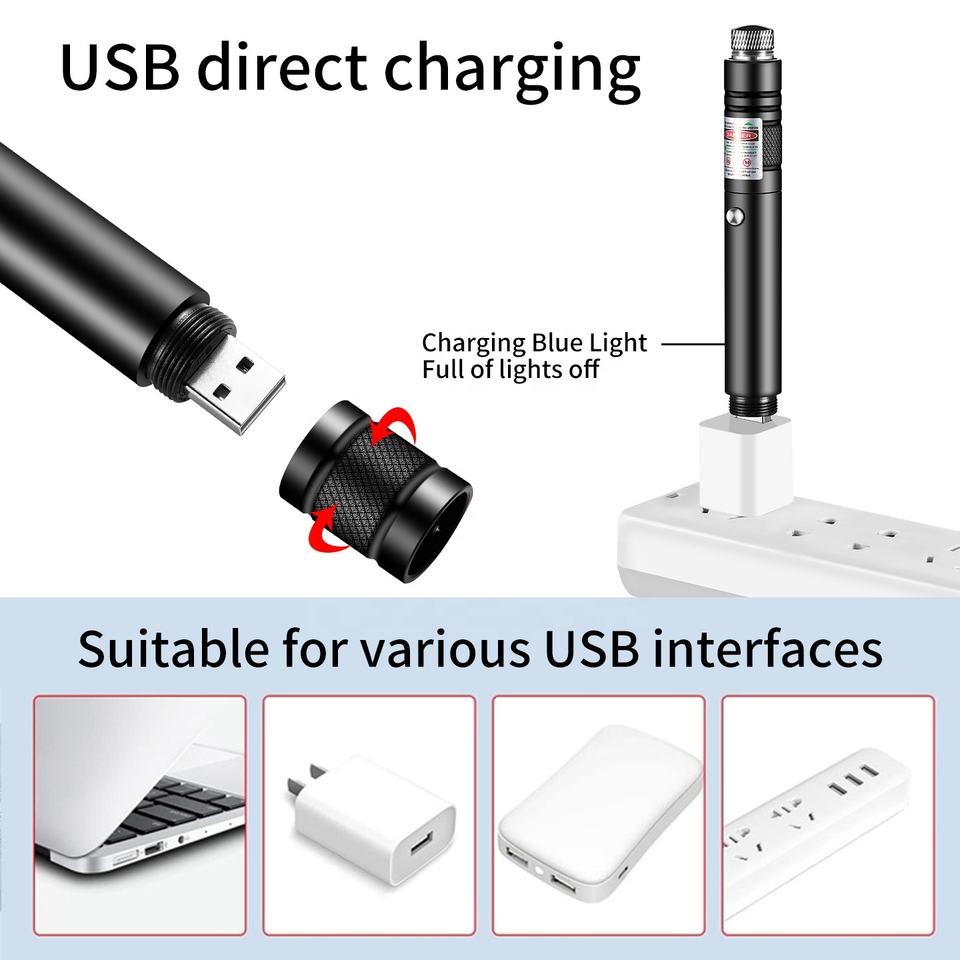 High-Power Green & Red Laser Pointer - Long Range - Image 3