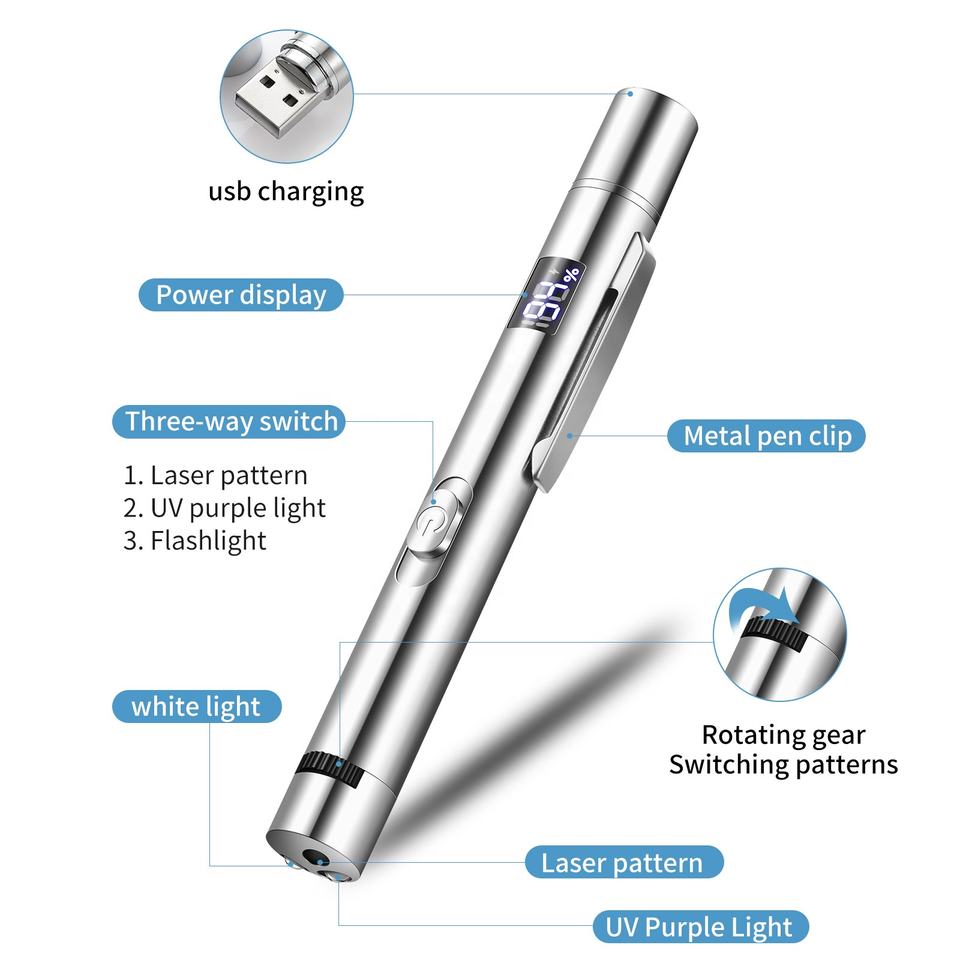 USB Rechargeable Laser Pointer Pet Toy with 3 Light Modes - Image 3