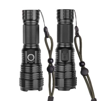 XHP90 High Power LED Flashlight Strong 20000 Lumens Flashlight with Hammer Input Output Electric Function
